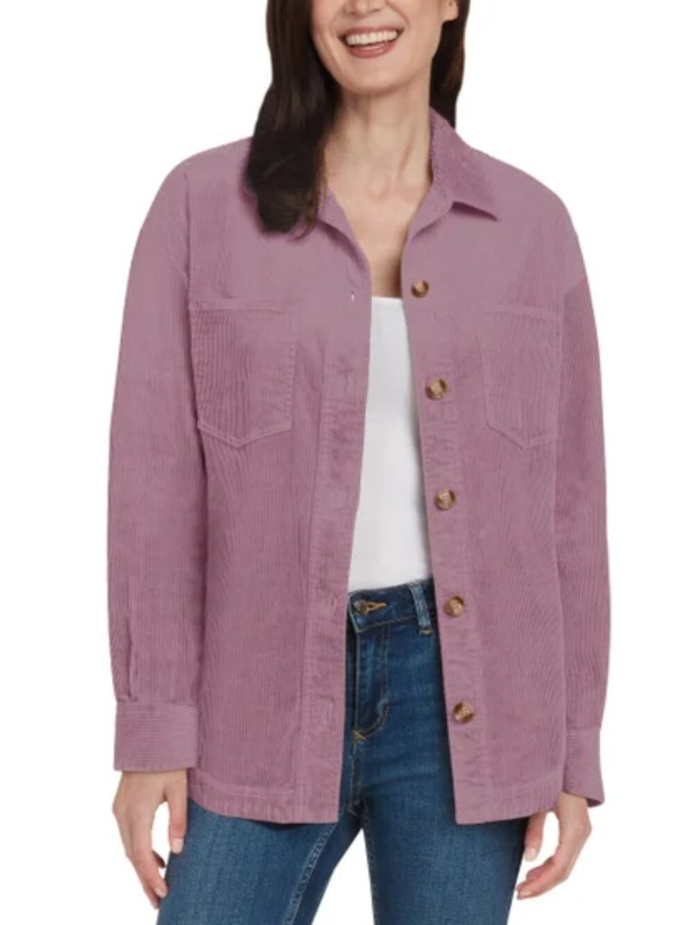 Matty M Women's Corduroy Shirt Jacket